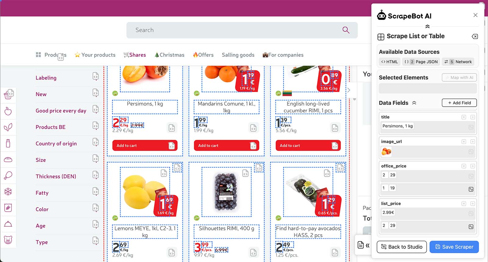 ScrapeBotAI Designer